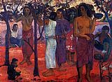Paul Gauguin Canvas Paintings - Delightful Day